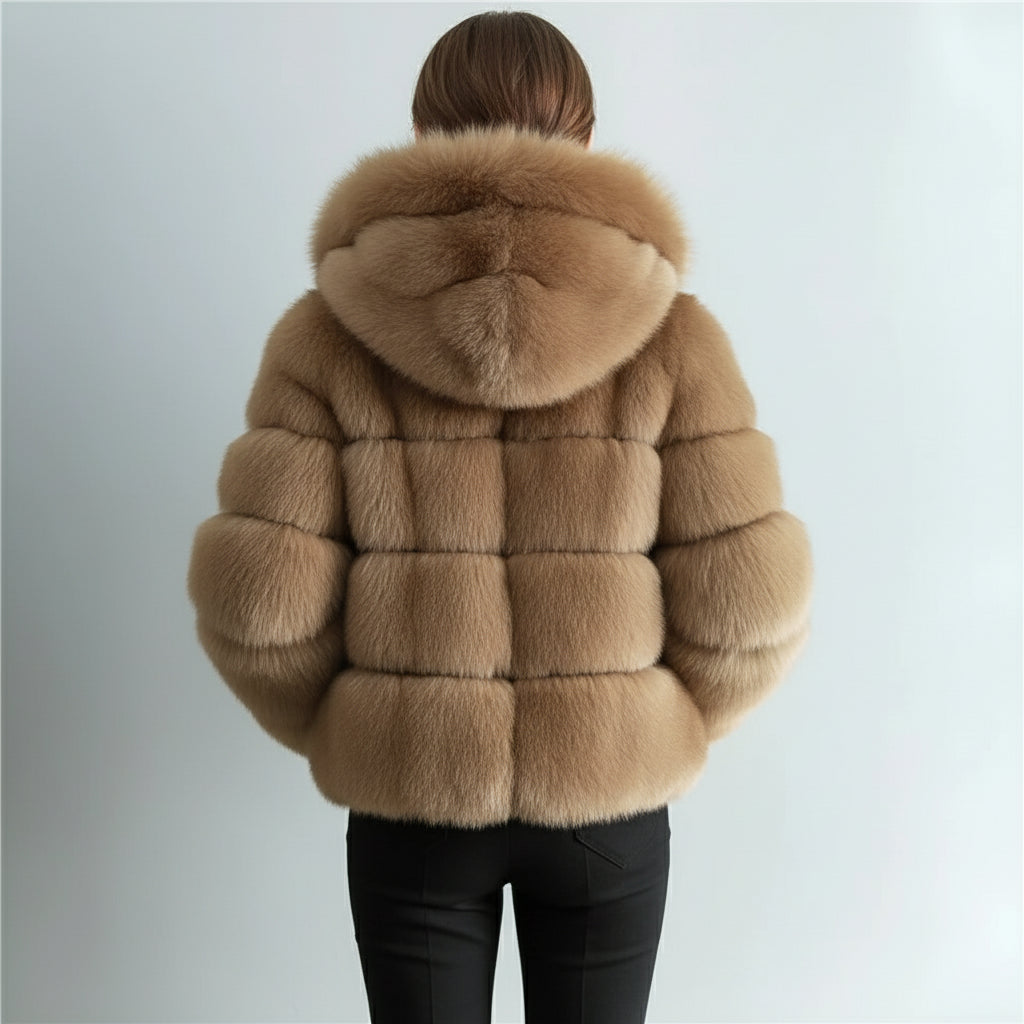 Short faux fur coat