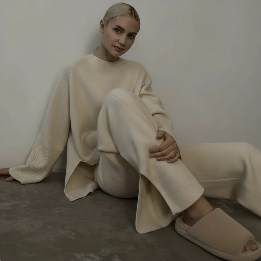 Sweater & Knit Pants Set