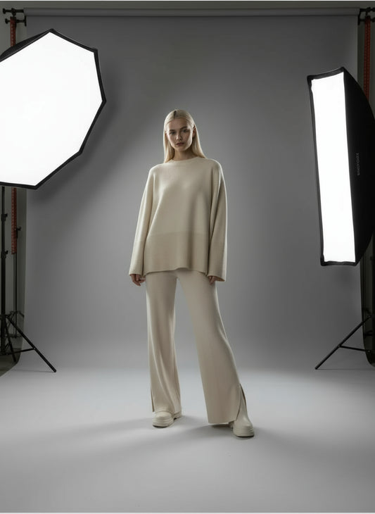 Sweater & Knit Pants Set