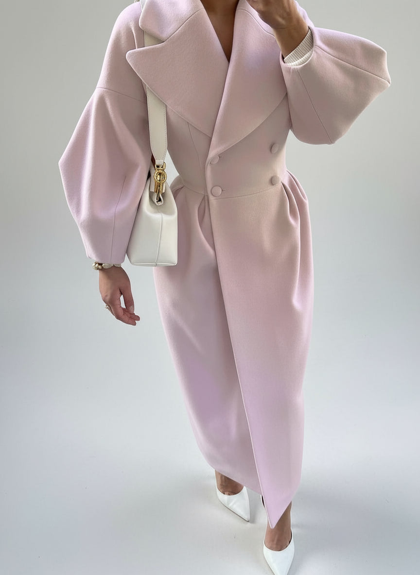 Vintage Court Lantern Sleeve Lapel Jacket