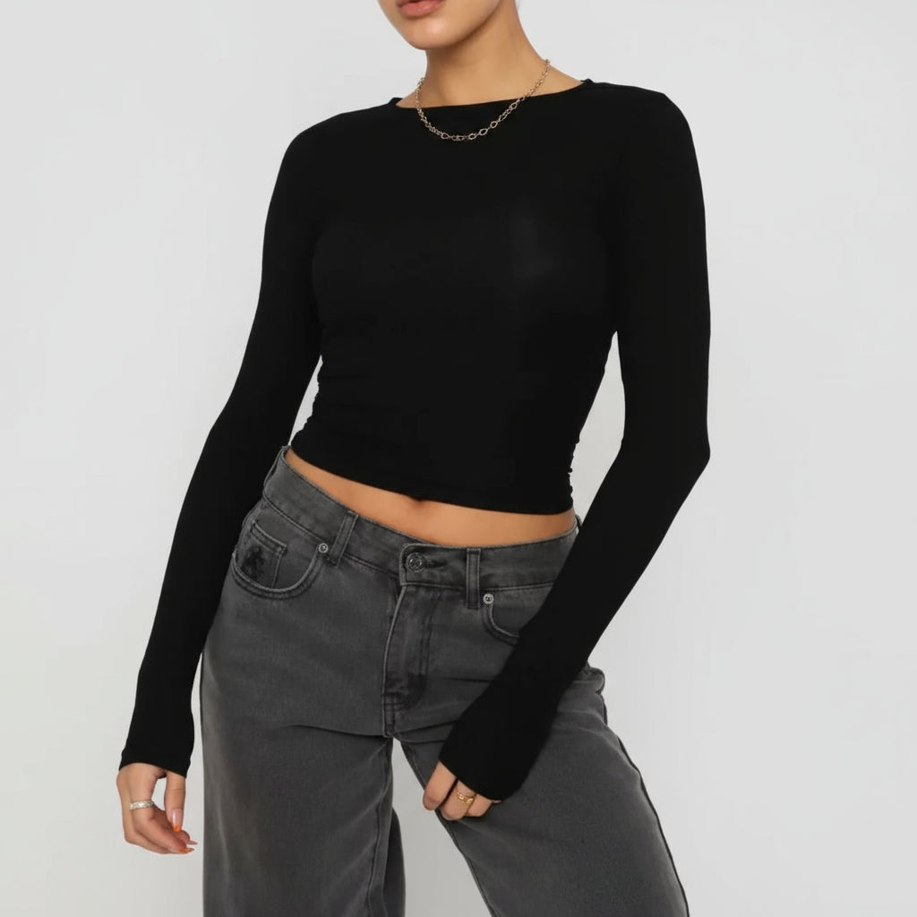 Women's Slim Fit Long Sleeve Sweater