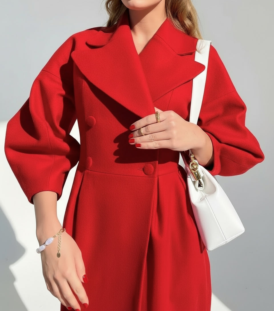 Vintage Court Lantern Sleeve Lapel Jacket