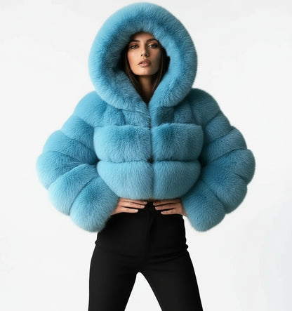 Short faux fur coat