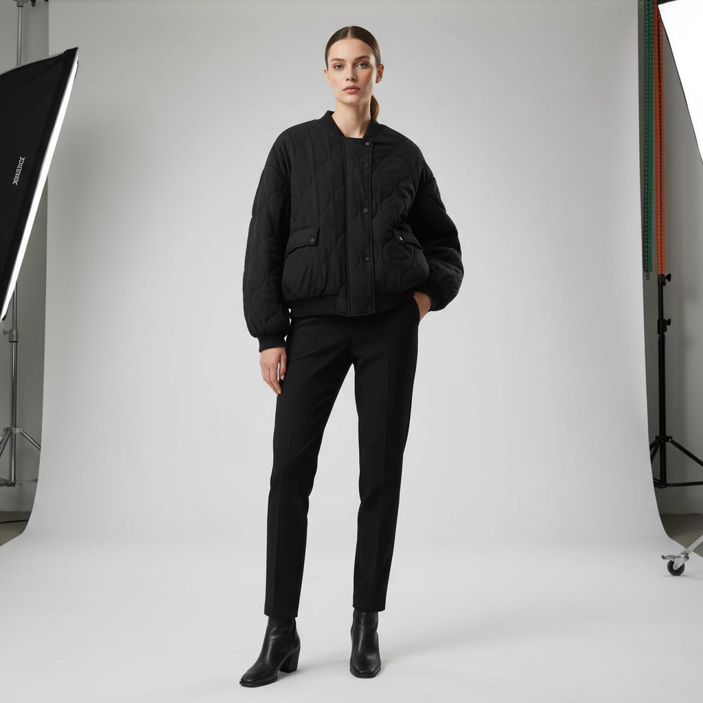 Women's loose-fit wadded jacket