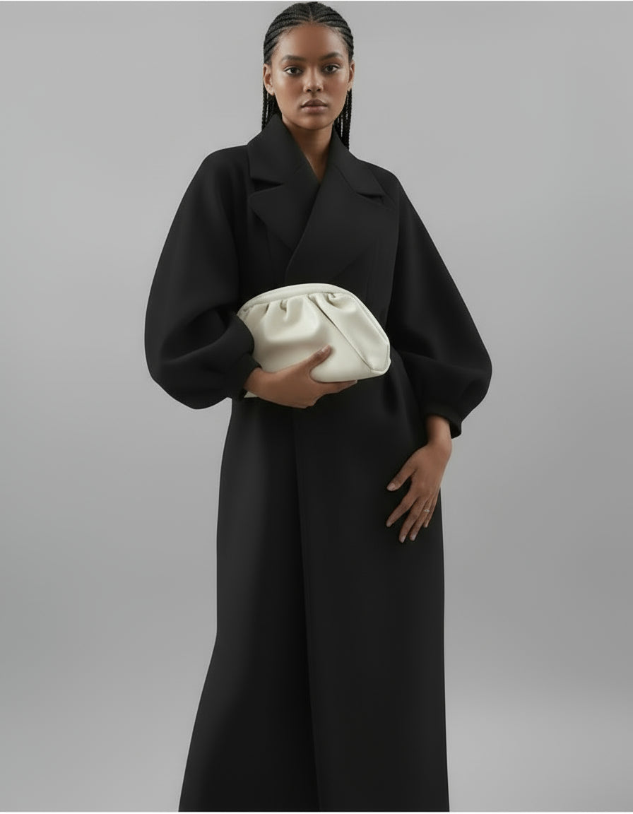 Vintage Court Lantern Sleeve Lapel Jacket