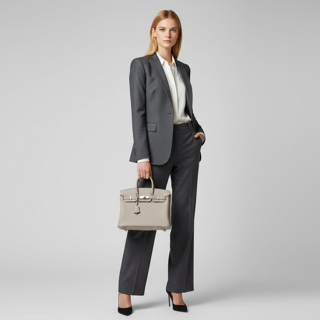 New Genuine Leather Crocodile Pattern Handbag