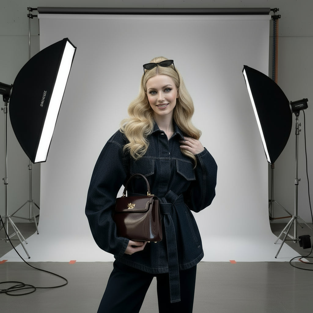 Vintage Denim Jacket and Pants Set (One Set)