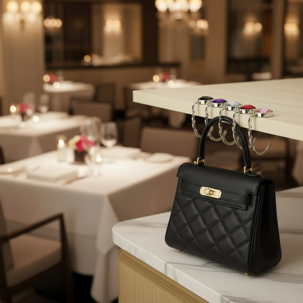 Crystal Folding Table Hook for Bags