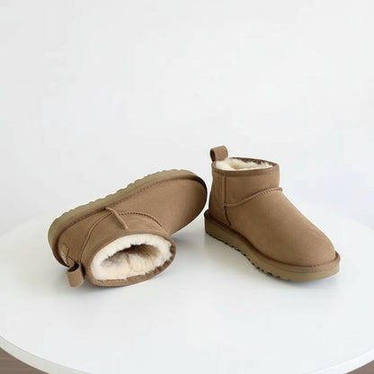 Women's Thick-soled Winter Boots - Warm Short Ankle Shoes
