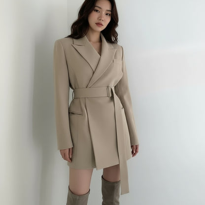 Chic Retro Spring Autumn Women's Casual Blazer Jacket