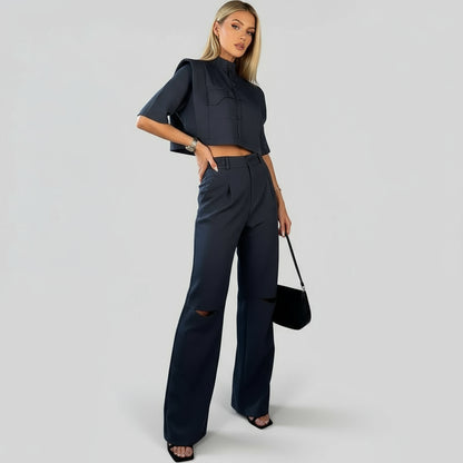 Louis Elegant Solid Color Casual (One Set)