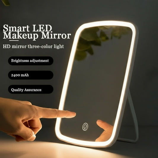 2400mAh Touch LED Makeup Mirror for Desktop Use