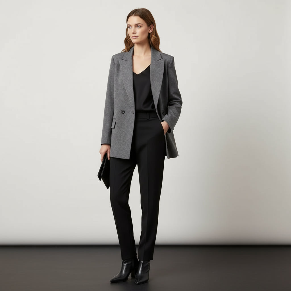 Stylish women's casual blazer jacket