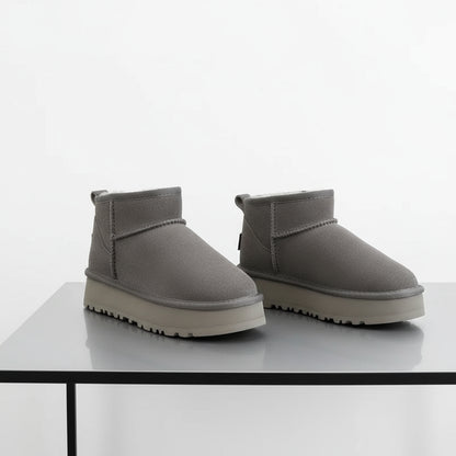Women's Thick-soled Winter Boots - Warm Short Ankle Shoes
