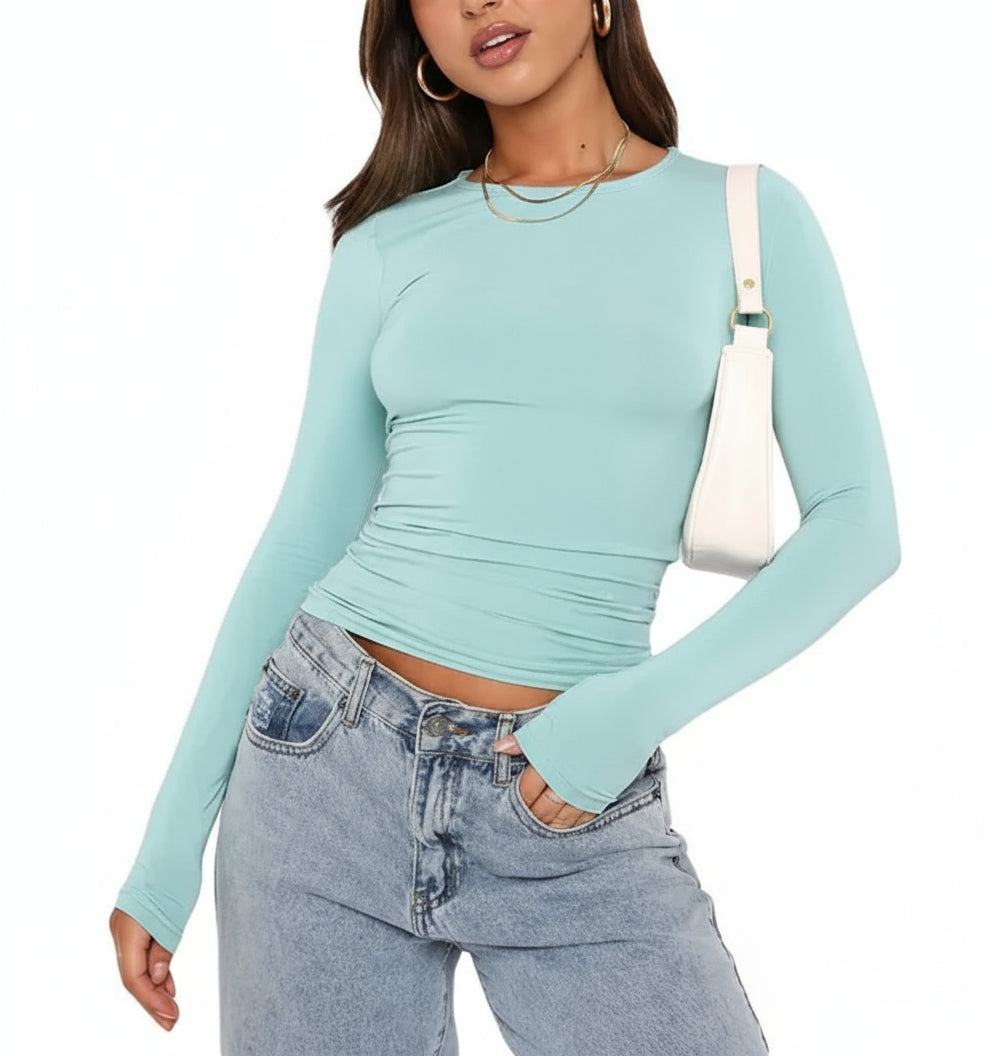 Women's Slim Fit Long Sleeve Sweater