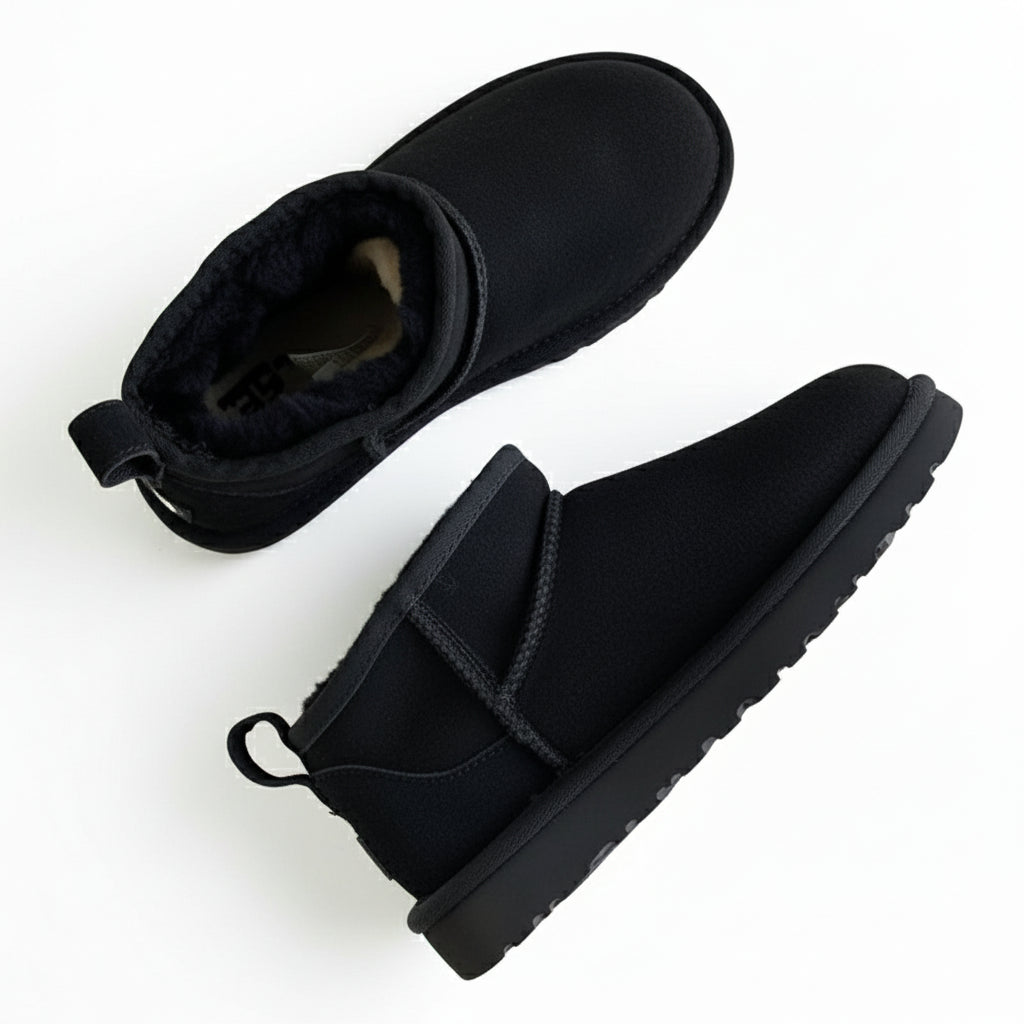 Women's Thick-soled Winter Boots - Warm Short Ankle Shoes