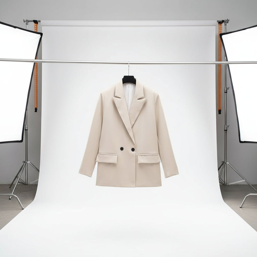 Stylish women's casual blazer jacket