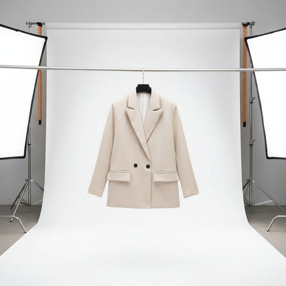 Stylish women's casual blazer jacket