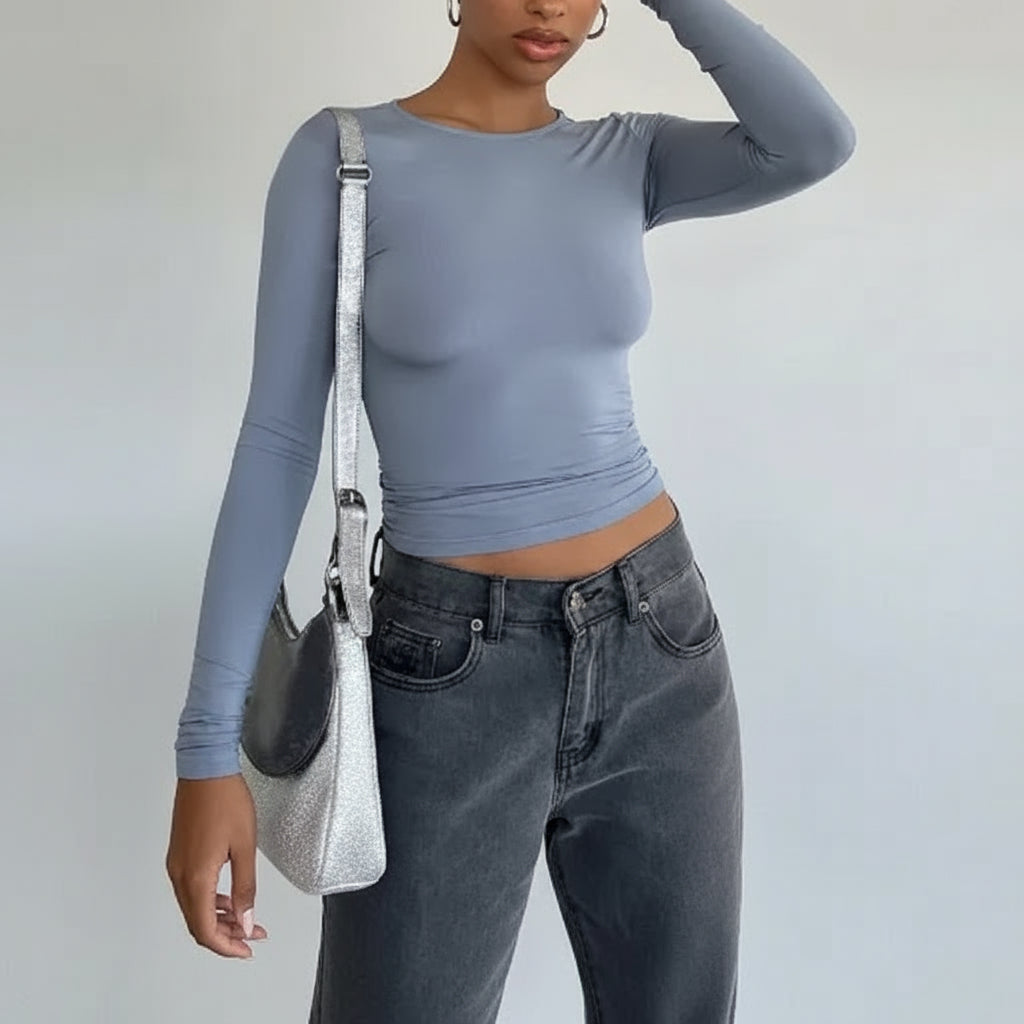 Women's Slim Fit Long Sleeve Sweater