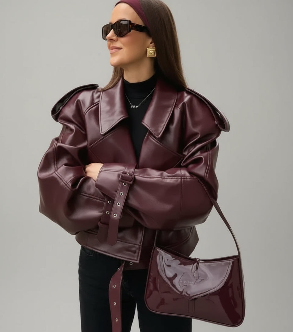 Matte Leather Jacket