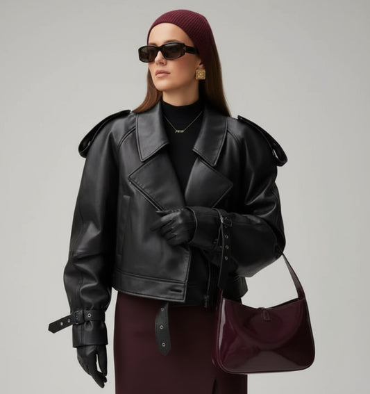 Matte Leather Jacket