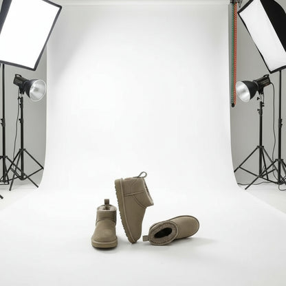 Women's Thick-soled Winter Boots - Warm Short Ankle Shoes