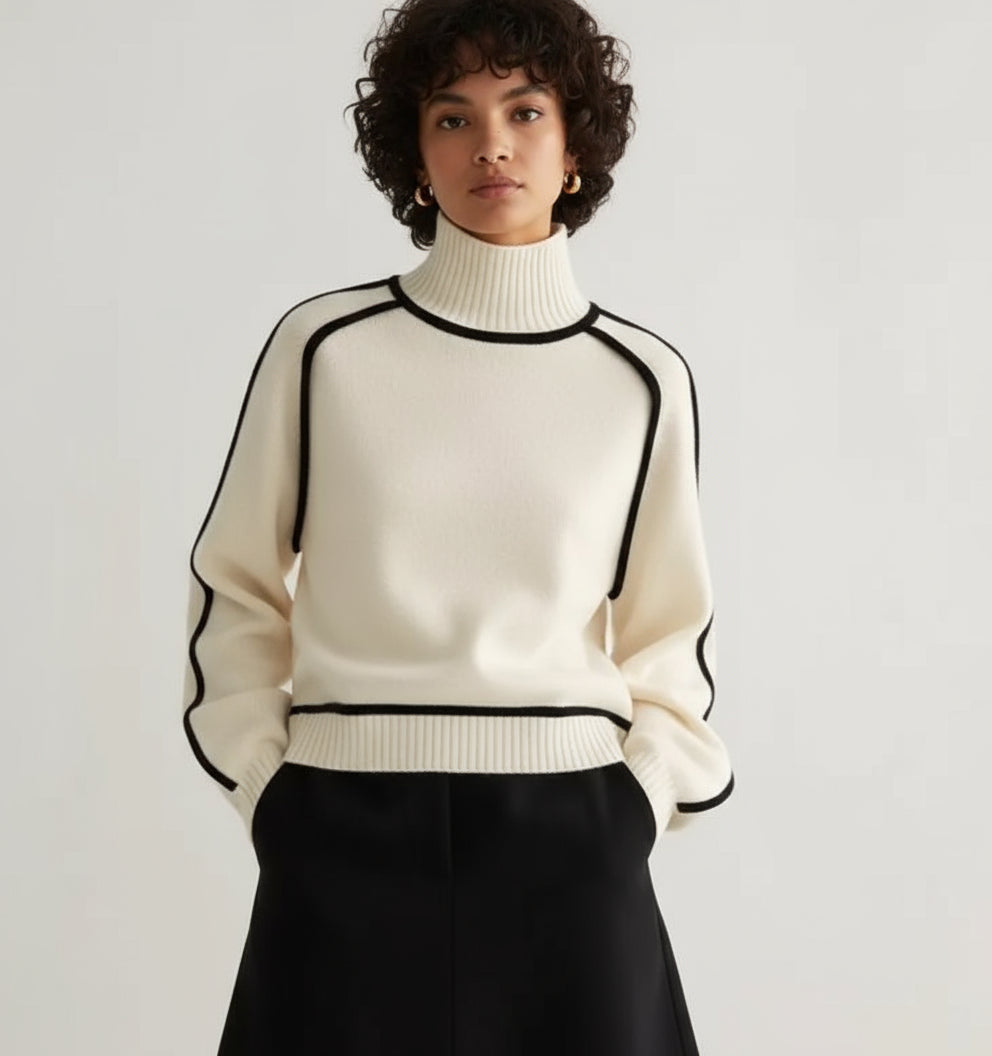 Winter Half Turtleneck Pullover Knitted Sweater