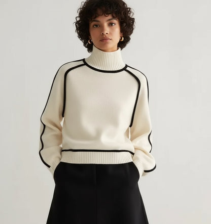 Winter Half Turtleneck Pullover Knitted Sweater
