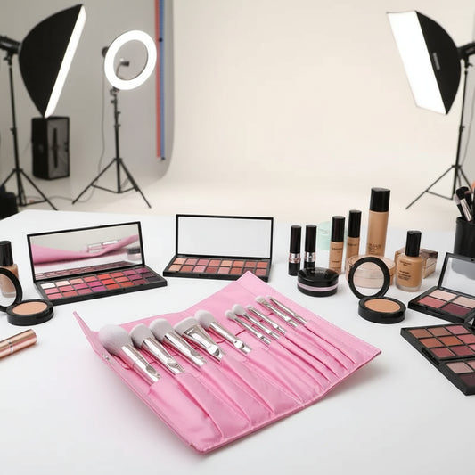 Makeup Brush Set with Portable Storage Bag