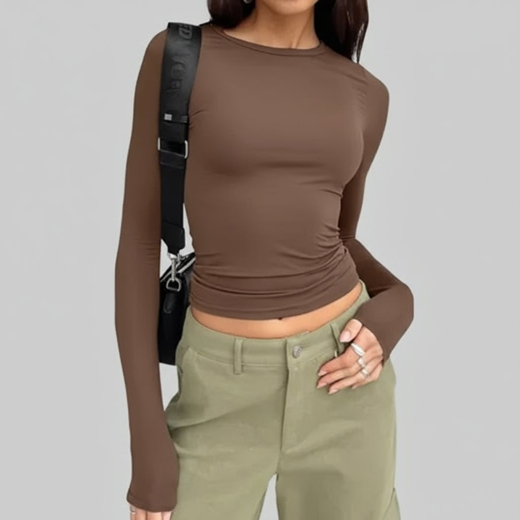 Women's Slim Fit Long Sleeve Sweater