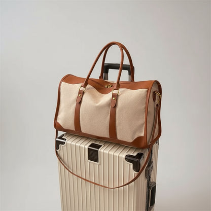 Large Capacity Canvas Travel Shoulder Handbag