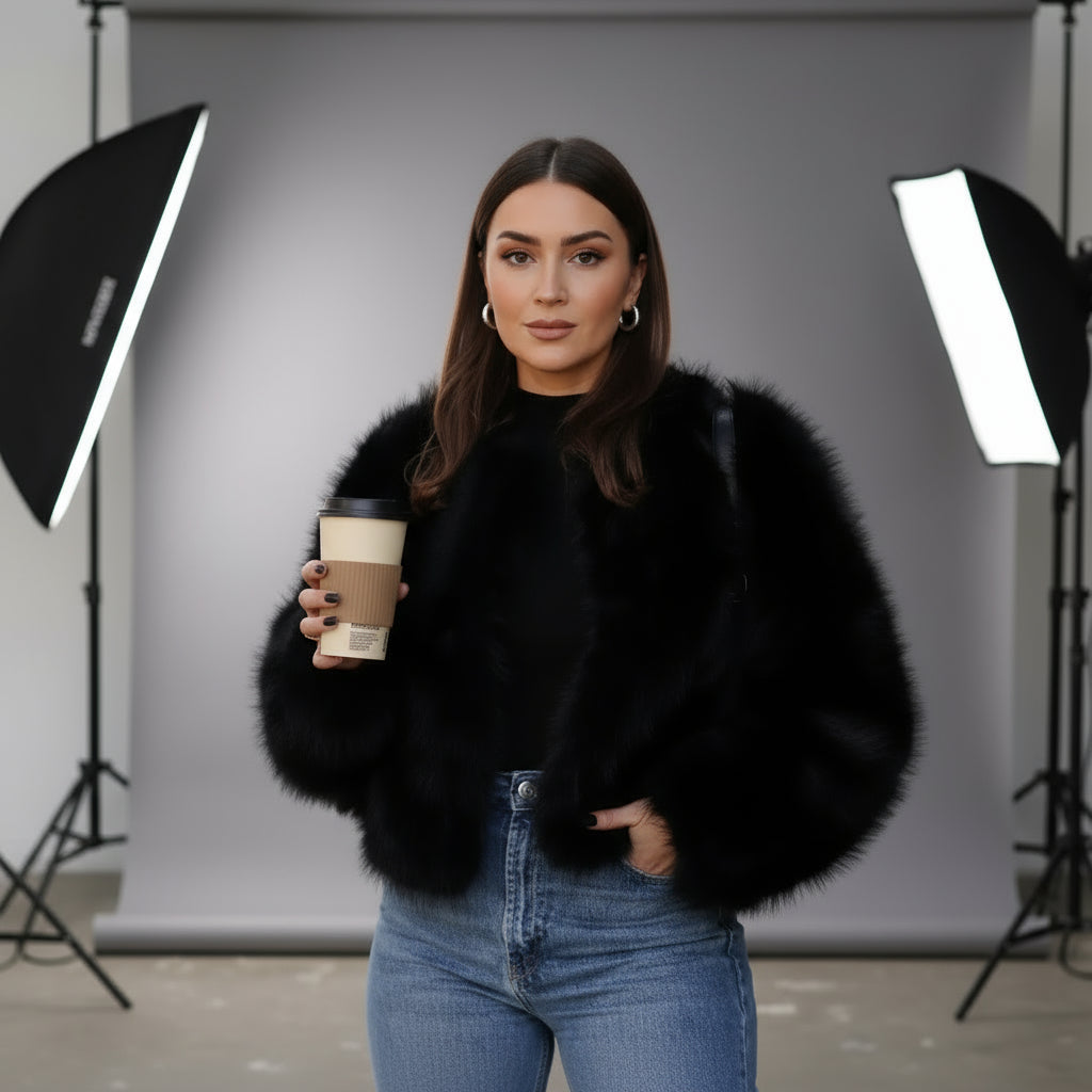 Short Tokas Fur Coat