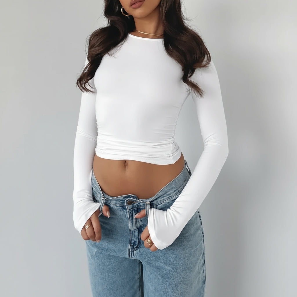Women's Slim Fit Long Sleeve Sweater