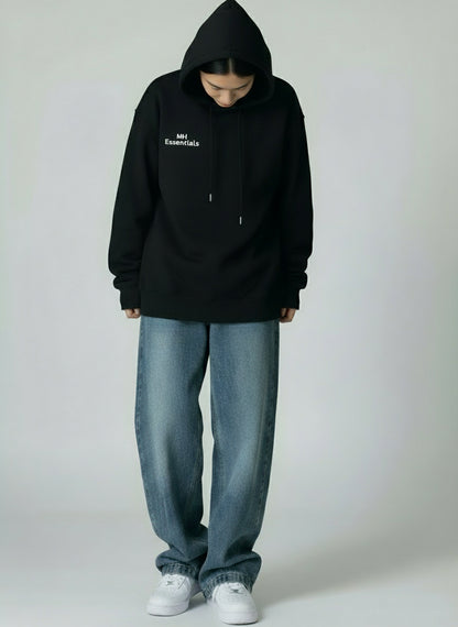 High-waisted loose-fit wide-leg jeans for women